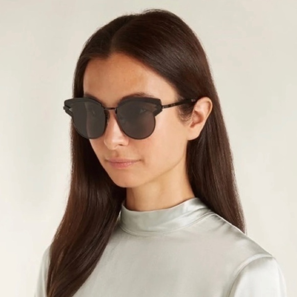 Karen Walker Superstars Felipe 1701412 Black Oversized Cat Eye Sunglasses 57mm